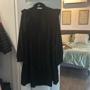 Long sleeve black dress size medium